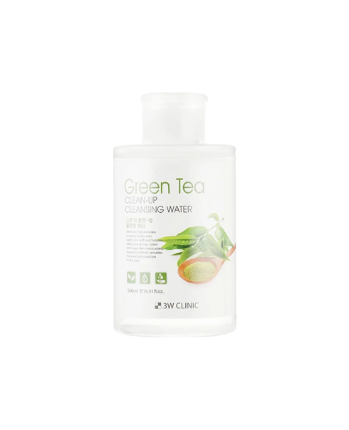 Средство для снятия макияжа с зеленым чаем 3W Clinic Green Tea Clean-Up Cleansing Water