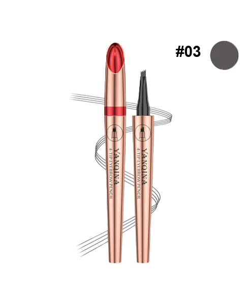 Маркер для брів YANQINA 4-Tip Eyebrow Pencil