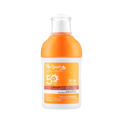 Сонцезахисний крем для обличчя та тіла Top Beauty Sun Cream For Face And Body SPF50+ UVA & UVB