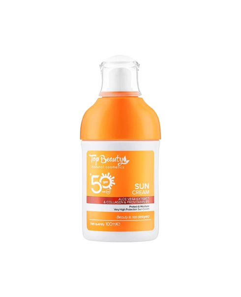 Солнцезащитный крем для лица и тела Top Beauty Sun Cream For Face And Body SPF50+ UVA & UVB