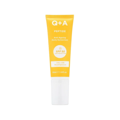 Антивіковий сонцезахисний крем для обличчя Q+A Peptide Anti-Ageing Daily Sunscreen SPF50 UVA+UVB