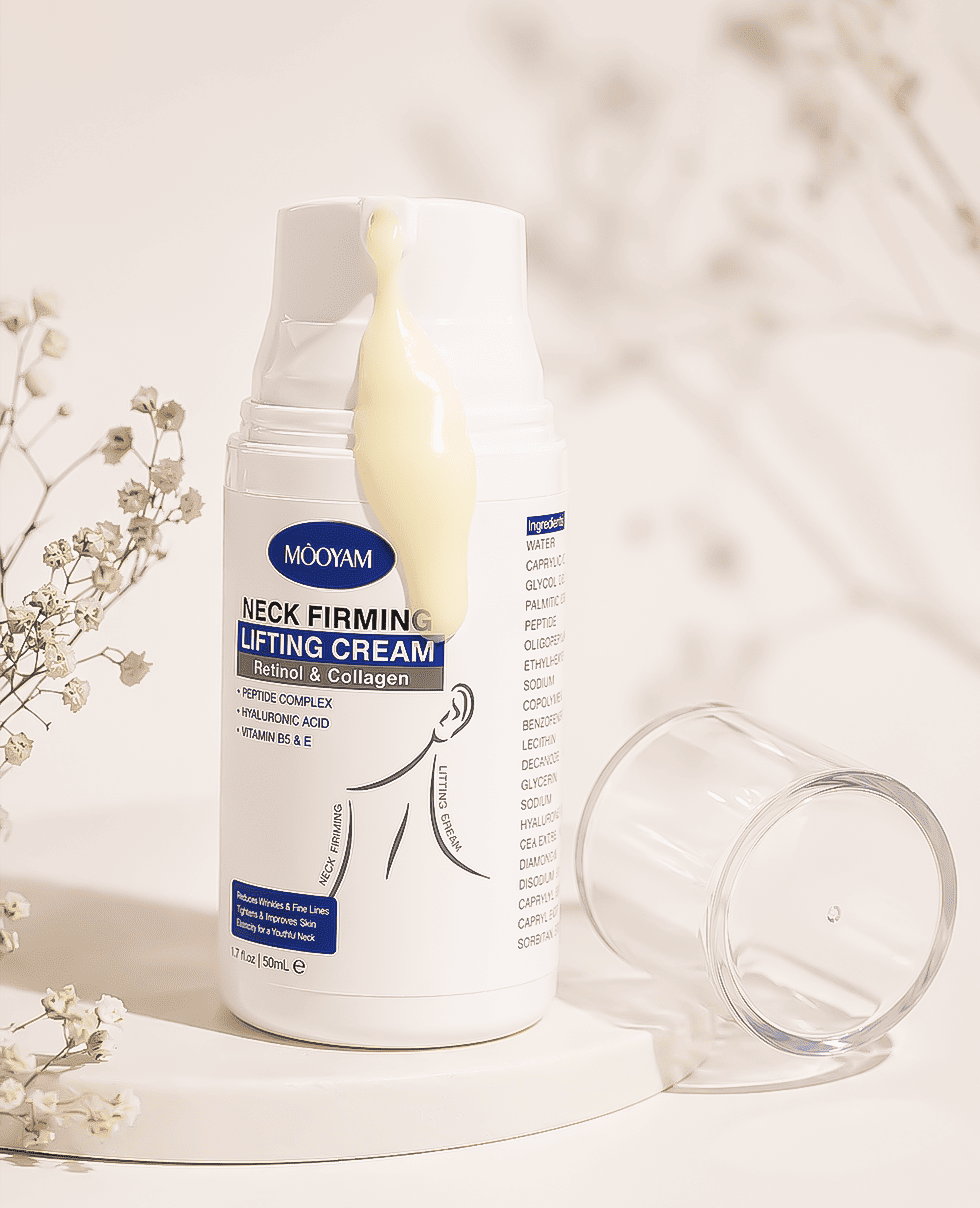 Ліфтинг крем для шиї з ретинолом та колагеном Mooyam Neck Firming Lifting Cream Retinol & Collagen