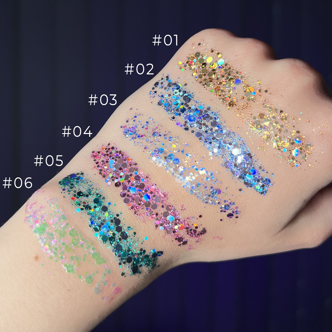 Глиттер для лица, тела и волос Pudaier Glitter