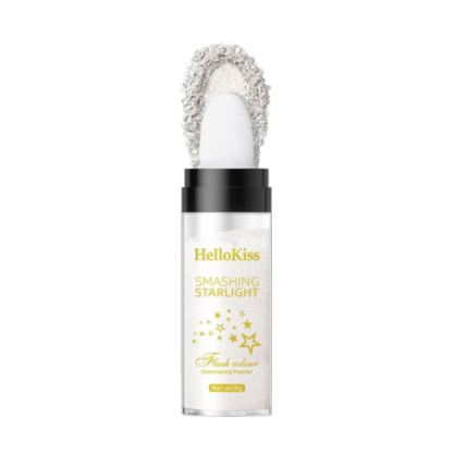 Шиммер для лица и тела Hellokiss Smashing Starlight Shimmering Powder - Серебро