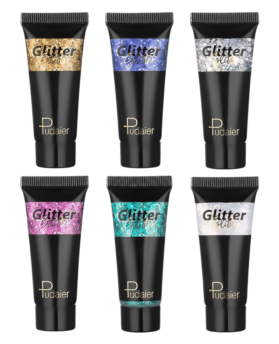 Глітер для обличчя, тіла та волосся Pudaier Glitter