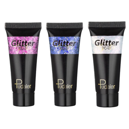 Глітер для обличчя, тіла та волосся Pudaier Glitter