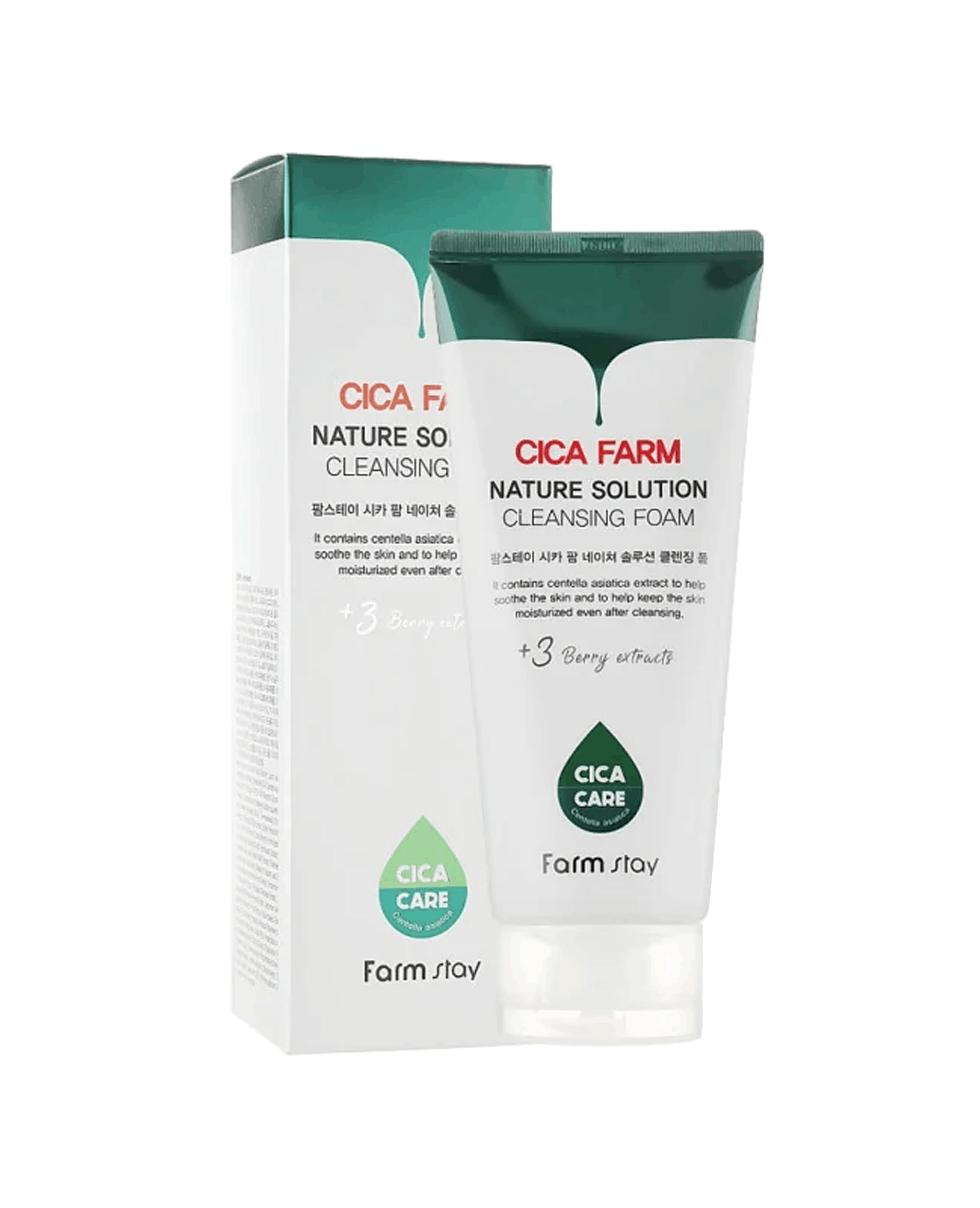 Пінка для вмивання з центелою Farm Stay Cica Farm Nature Solution Foam Cleanser