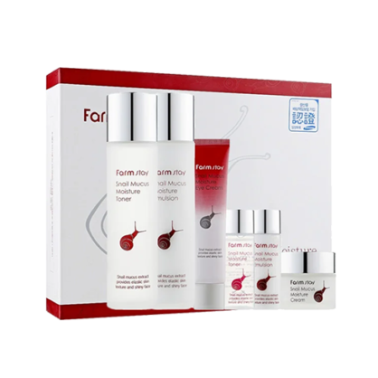 Подарунковий набір з муцином равлика Farm Stay Snail Mucus Moisture Skin Care 4 Set