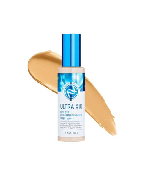 Тональний крем Enough Ultra X10 Cover Up Collagen Foundation SPF50+/PA+++