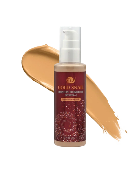 Тональный крем с муцином улитки Enough Gold Snail Moisture Foundation SPF30/PA++