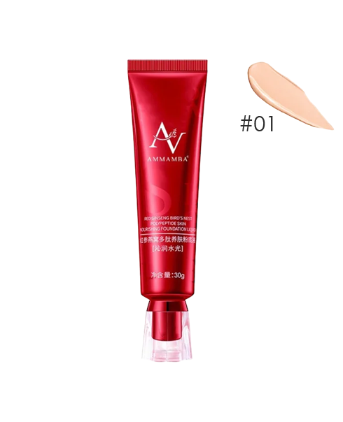 Тональний крем Ammamba Red Ginseng Bird`s Nest Skin Beautifying Foundation Liquid