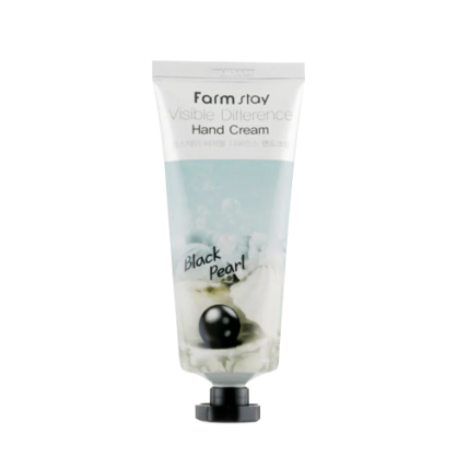 Крем для рук с черным жемчугом Farm Stay Black Pearl Visible Difference Hand Cream
