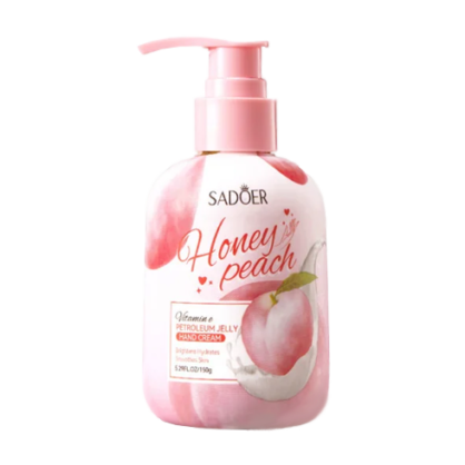 Крем для рук з вітаміном Е Sadoer Honey Peach Vitamin E Petroleum Jelly Hand Cream
