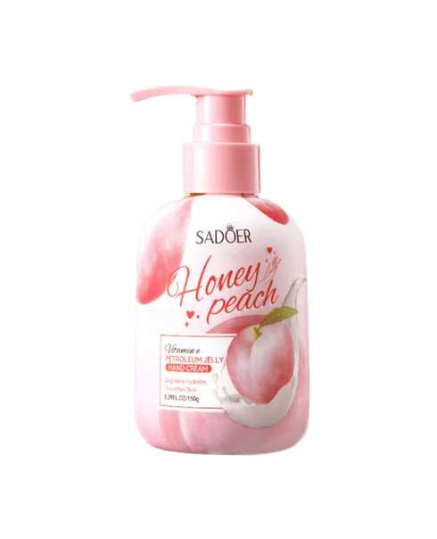 Крем для рук з вітаміном Е Sadoer Honey Peach Vitamin E Petroleum Jelly Hand Cream
