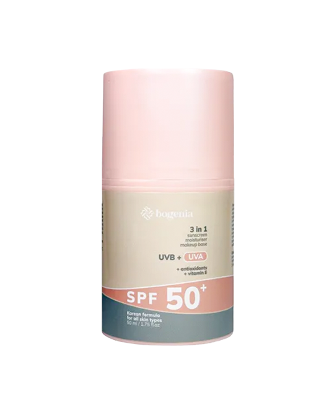Сонцезахисний крем Bogenia Sunscreen Face Cream SPF50+
