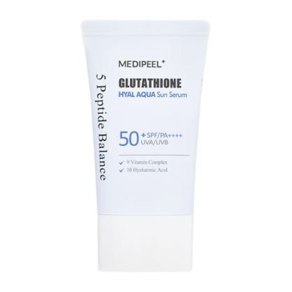 Сонцезахисна сироватка Medi Peel Glutathione Hyal Aqua Sun Serum SPF50+ PA++++