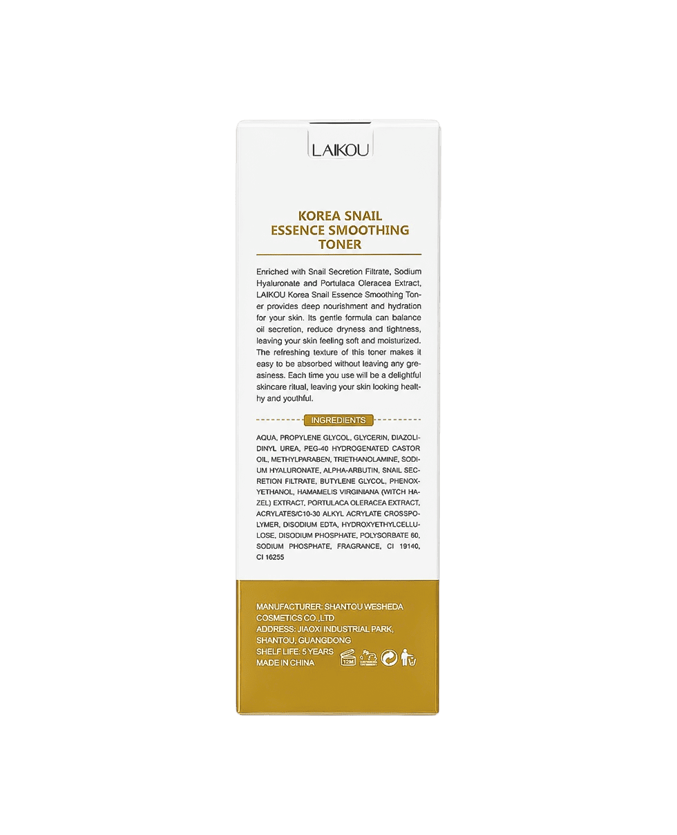 Тонер з муцином равлика Laikou Korea Snail Essence Smoothing Toner