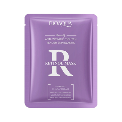 Тканевая омолаживающая маска с ретинолом Bioaqua Retinol Mask | AZI