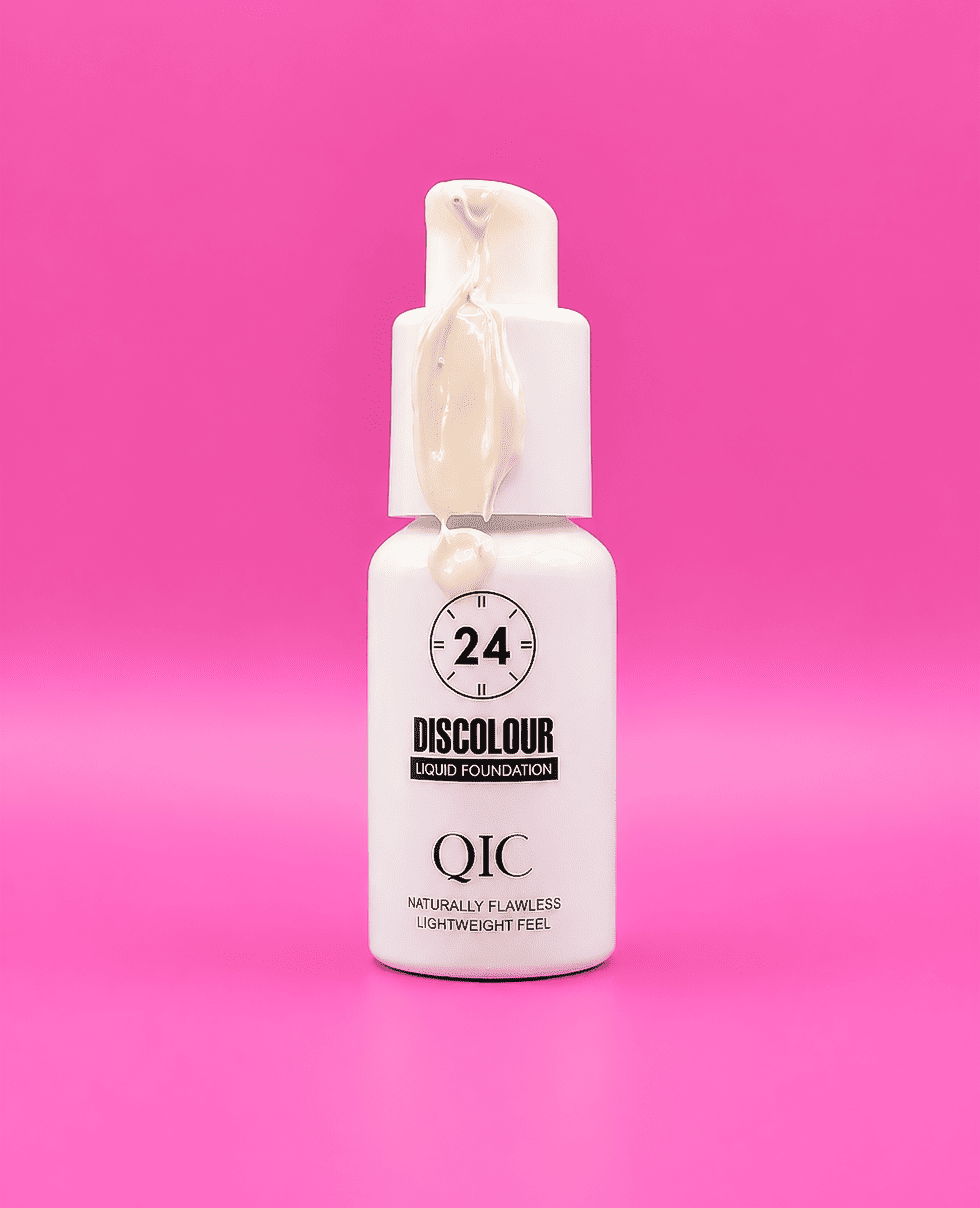 Тональный крем с адаптивным оттенком QIC Discolour Liquid Foundation