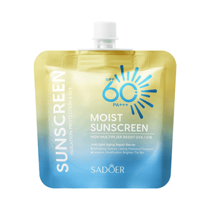 Сонцезахисний крем Sadoer Moist Sunscreen SPF 60+ PA+++