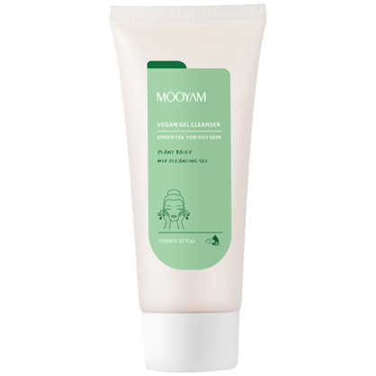Гель для вмивання для жирної шкіри Mooyam Vegan Gel Cleanser Green Tea For Oily Skin