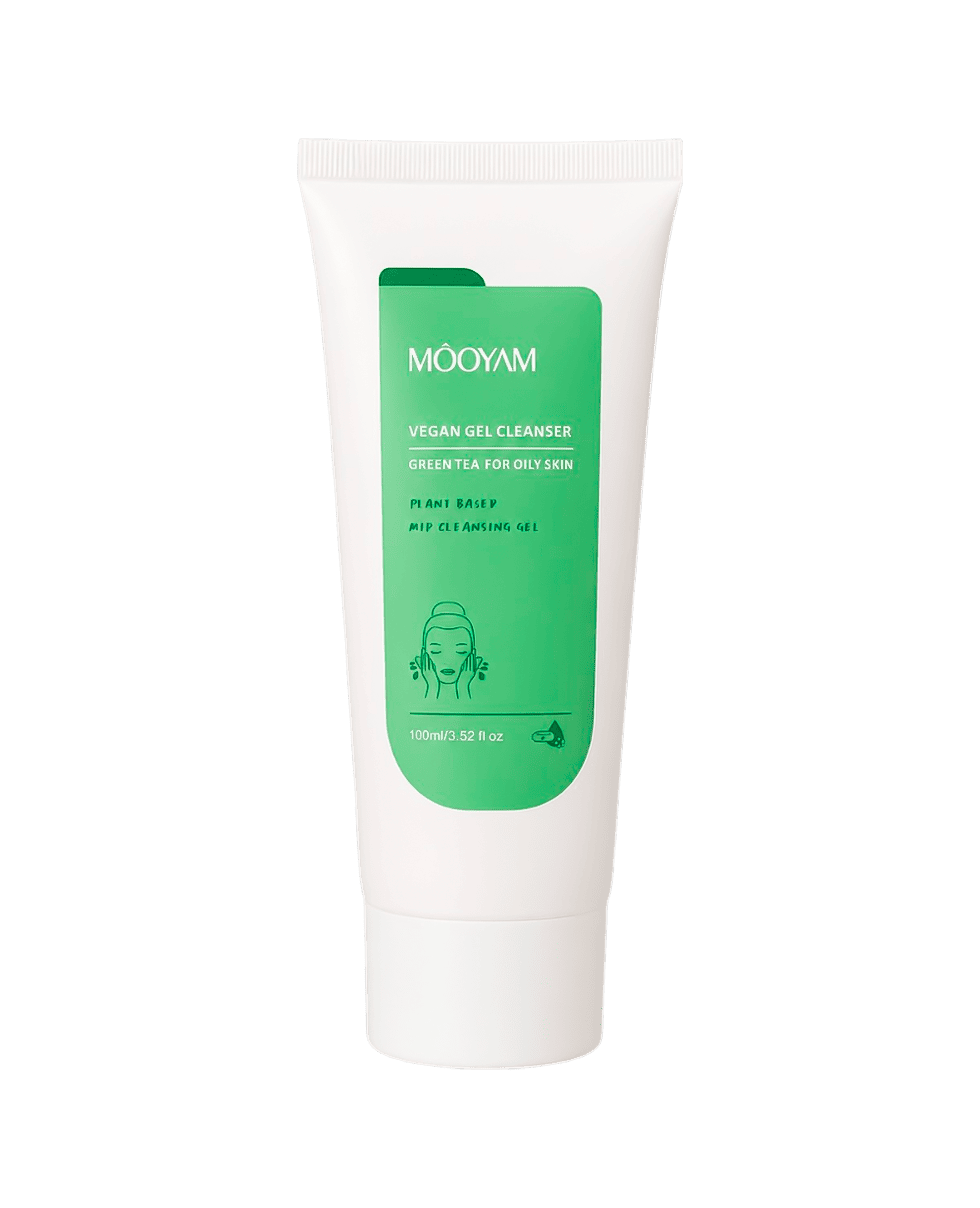 Гель для вмивання для жирної шкіри Mooyam Vegan Gel Cleanser Green Tea For Oily Skin