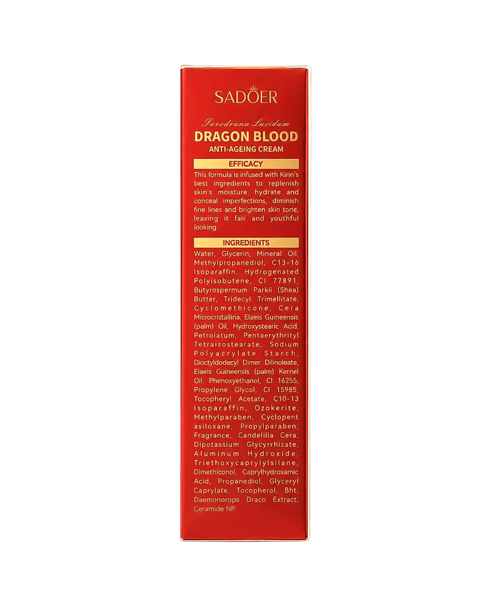 Крем для лица с кровью дракона Sadoer Dragon Blood Anti-Ageing Cream