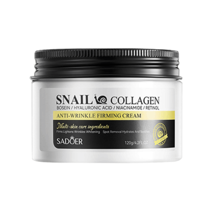 Крем для лица с муцином улитки Sadoer Snail Collagen Anti-Wrinkle Firming Cream
