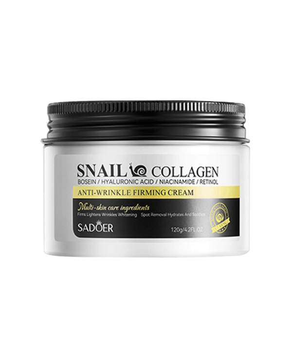 Крем для обличчя з муцином равлика Sadoer Snail Collagen Anti-Wrinkle Firming Cream