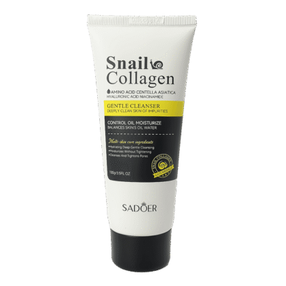 Пінка для вмивання з муцином равлика Sadoer Snail Collagen Gentle Cleanser