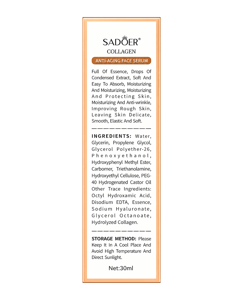 Сироватка з колагеном Sadoer Collagen Anti-Aging Face Serum