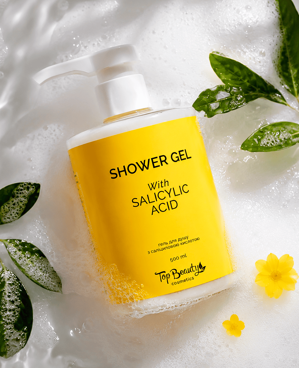 Гель для душа от акне с салициловой кислотой Top Beauty Salicylic Acid Body Wash