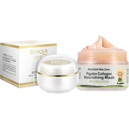 Маска с коллагеном Pigskin Collagen + Крем осветляющийWhitening Cream