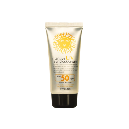 Крем для обличчя сонцезахисний 3W Clinic Intensive UV Sunblock Cream SPF50+