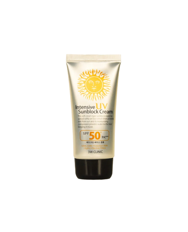 Крем для обличчя сонцезахисний 3W Clinic Intensive UV Sunblock Cream SPF50+