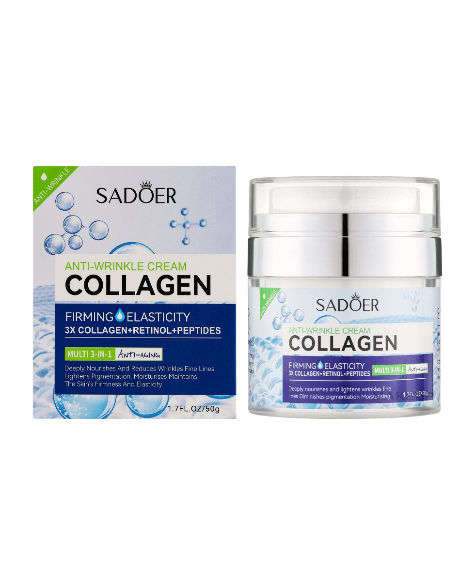 Омолаживающий крем с коллагеном, ретинолом и пептидами Sadoer Collagen Anti-Wrinkle Cream