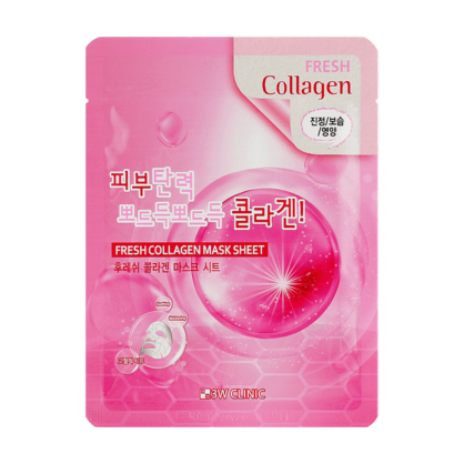 Тканинна маска з колагеном 3W Clinic Fresh Collagen Mask Sheet