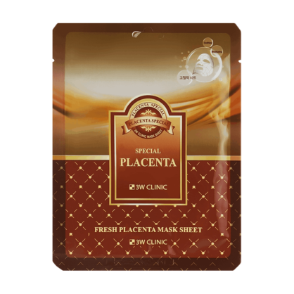 Тканинна маска з плацентою 3W Clinic Fresh Placenta Mask Sheet