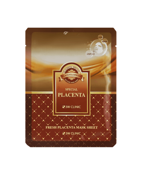 Тканинна маска з плацентою 3W Clinic Fresh Placenta Mask Sheet