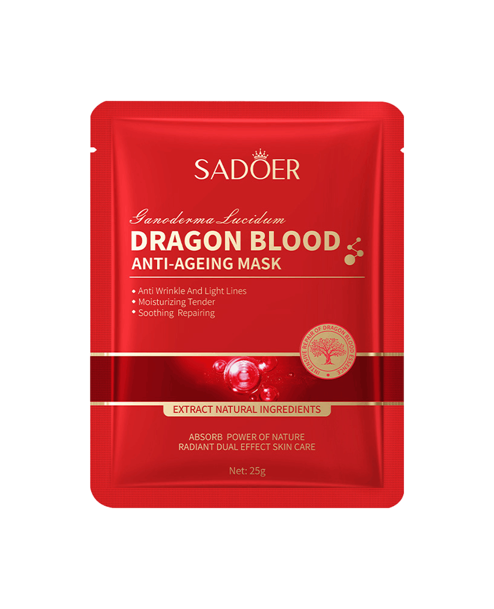 Тканинна маска з кров’ю дракона Sadoer Dragon Blood Anti-Ageing Facial Mask