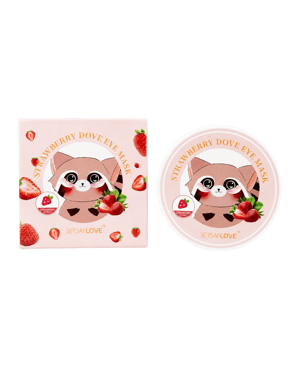 Гидрогелевые патчи с клубникой SERSAN LOVE Strawberry Doxorubicin Eye Mask