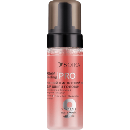Пілінг пінний для жирної шкіри голови із саліциловою кислотою Soika Foam Peeling PRO For Oily Hair