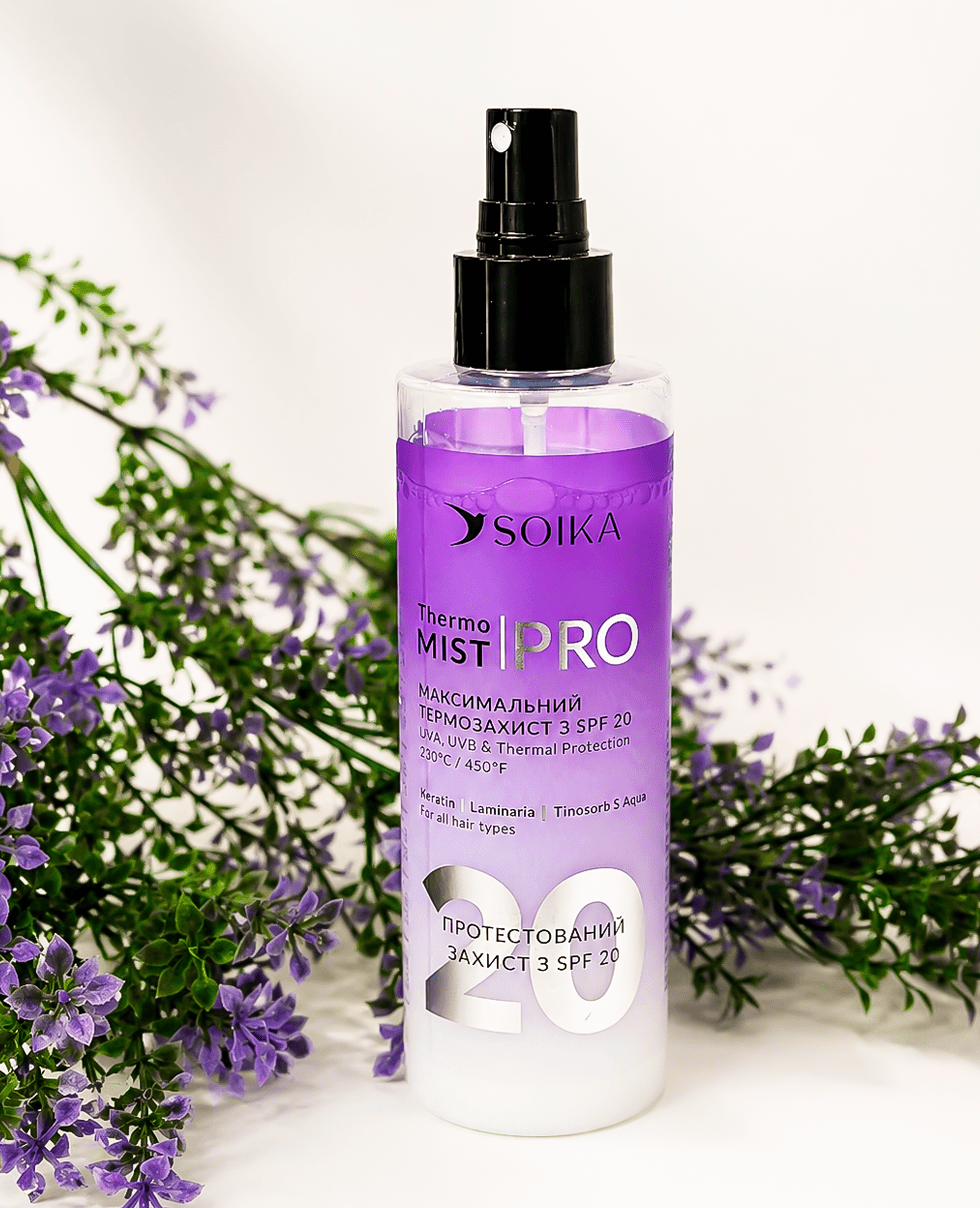 Спрей-термозахист для волосся Soika Thermo Mist PRO SPF 20
