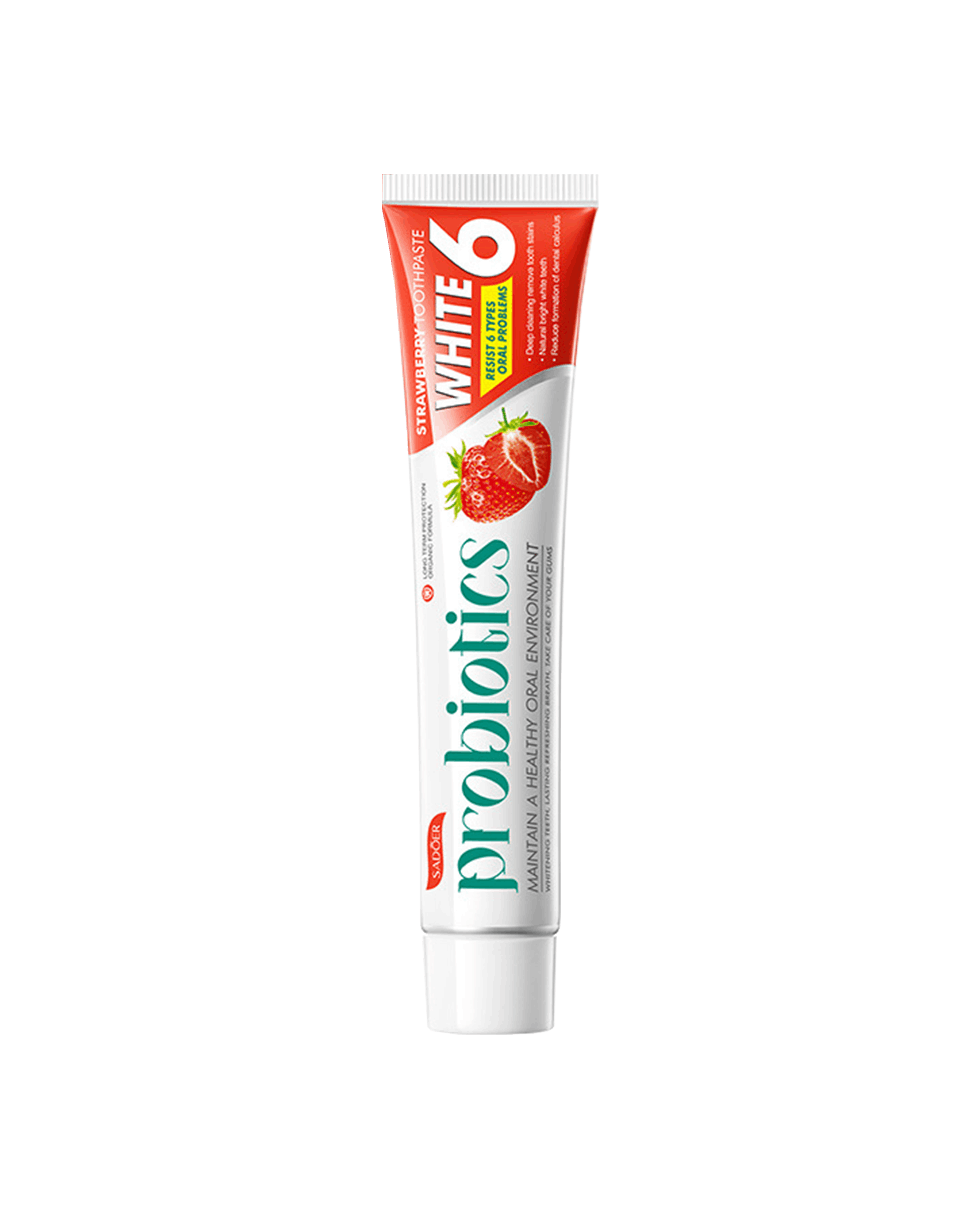 Зубна паста з пробіотиками та полуницею Sadoer Probiotics Strawberry Toothpaste