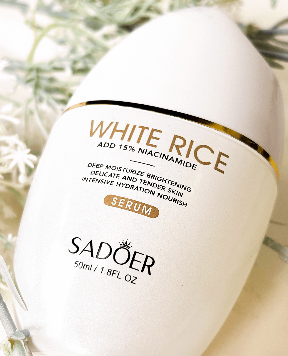 Осветляющая сыворотка с экстрактом риса и 15% ниацинамида Sadoer White Rice Nicotinamide Brightening Serum