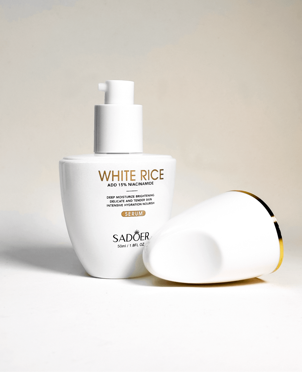 Осветляющая сыворотка с экстрактом риса и 15% ниацинамида Sadoer White Rice Nicotinamide Brightening Serum