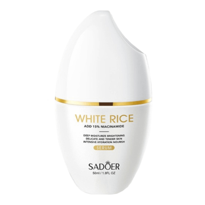 Осветляющая сыворотка с экстрактом риса и 15% ниацинамида Sadoer White Rice Nicotinamide Brightening Serum