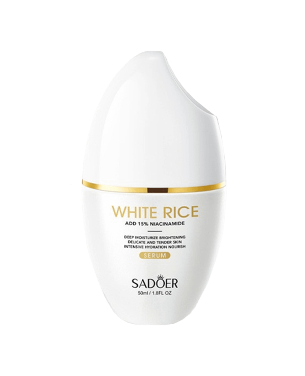 Освітлююча сироватка з екстрактом рису та 15% ніацинаміду Sadoer White Rice Nicotinamide Brightening Serum