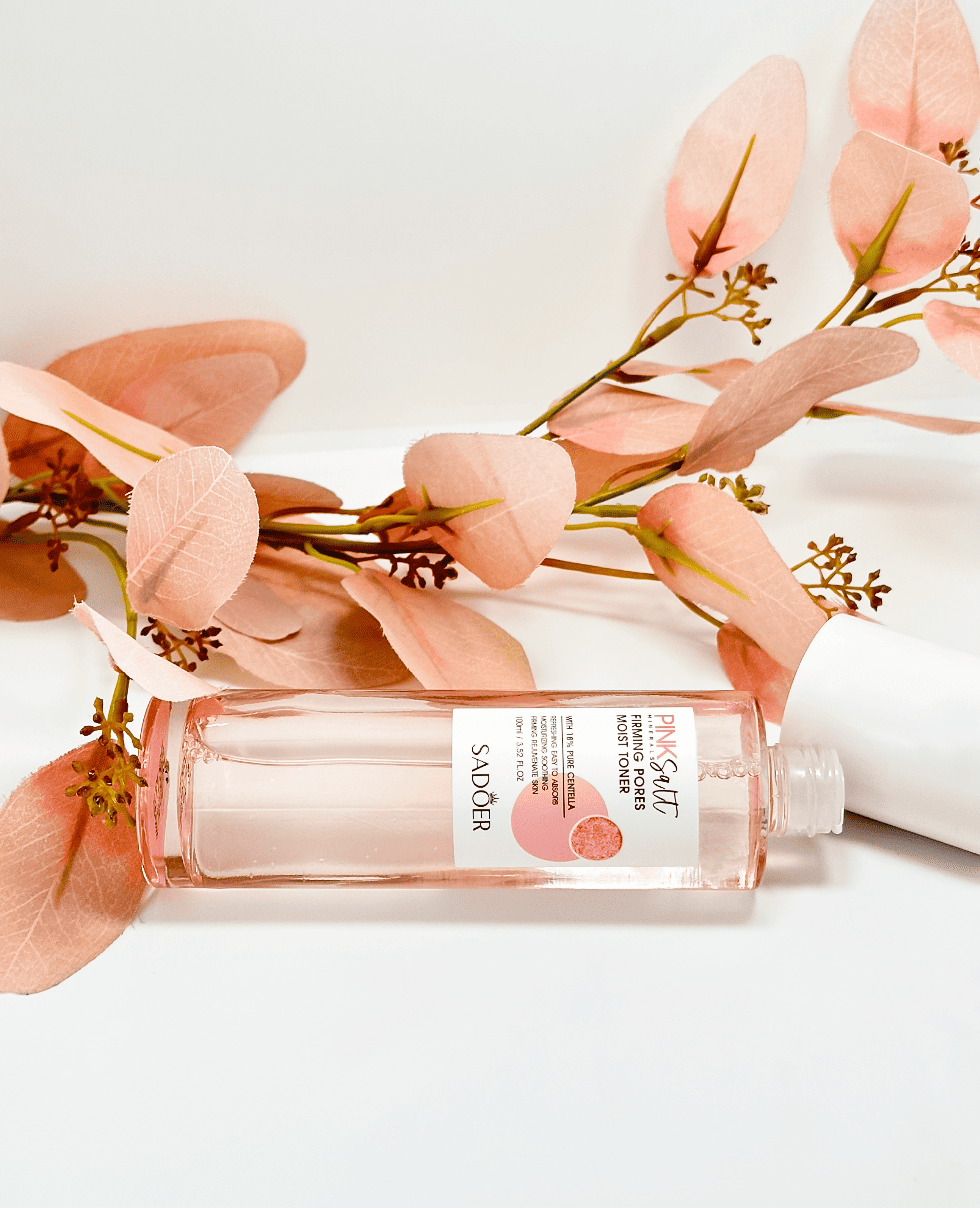 Тонер с розовой солью и центеллой Sadoer Pink Salt Firming Pores Moist Toner