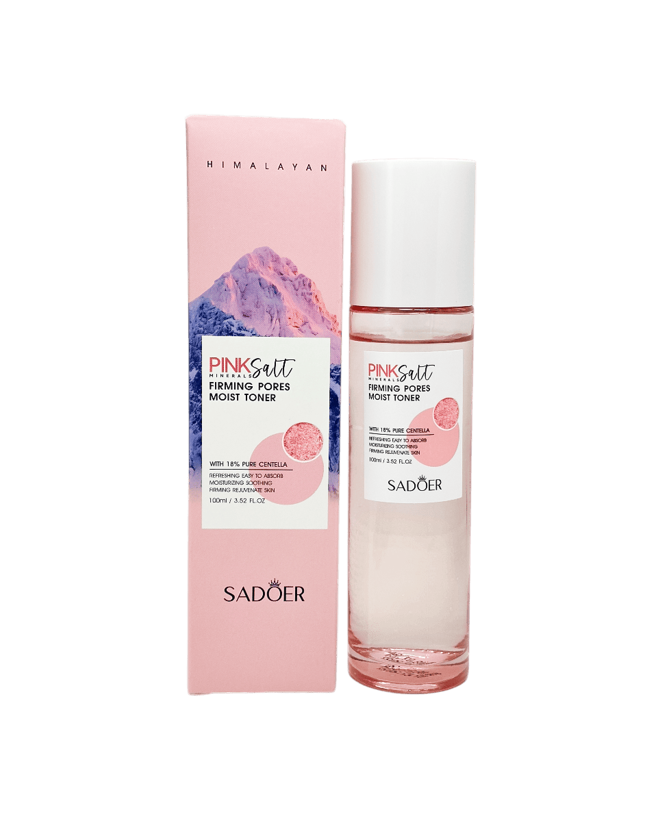 Тонер с розовой солью и центеллой Sadoer Pink Salt Firming Pores Moist Toner